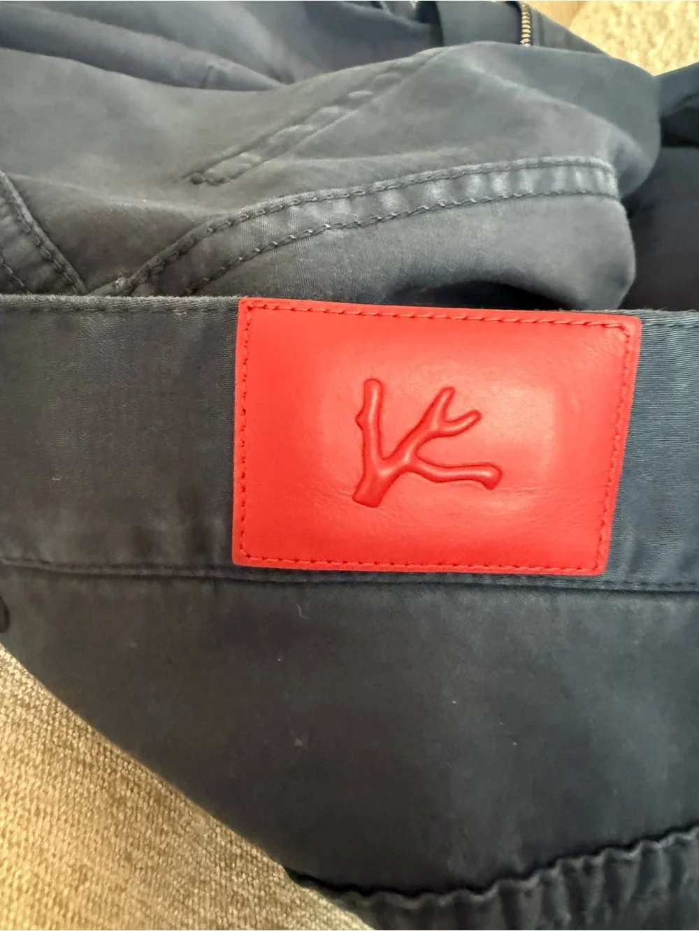 Isaia  Navy Cotton Chinos